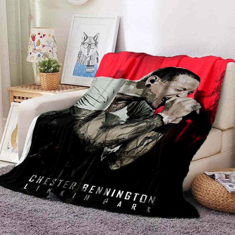 HOT L-Linkin Park Rock Band Classic Soft Plush Blanket,Flannel Throw Blanket for Living Room Bedroom Picnic Bed Sofa Cover