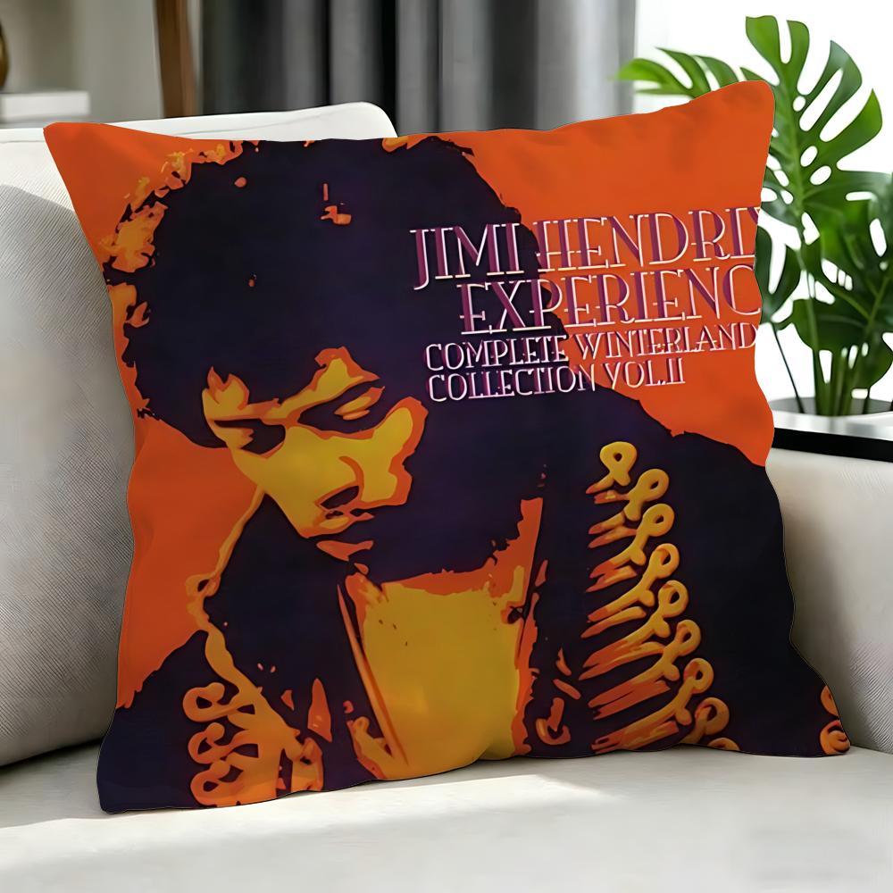 Band TThe Jimi Hendrix Experience Cushion Cover Cushion Cover Set Pcs x x x Pillowcase Decorative Sofa Home Decor