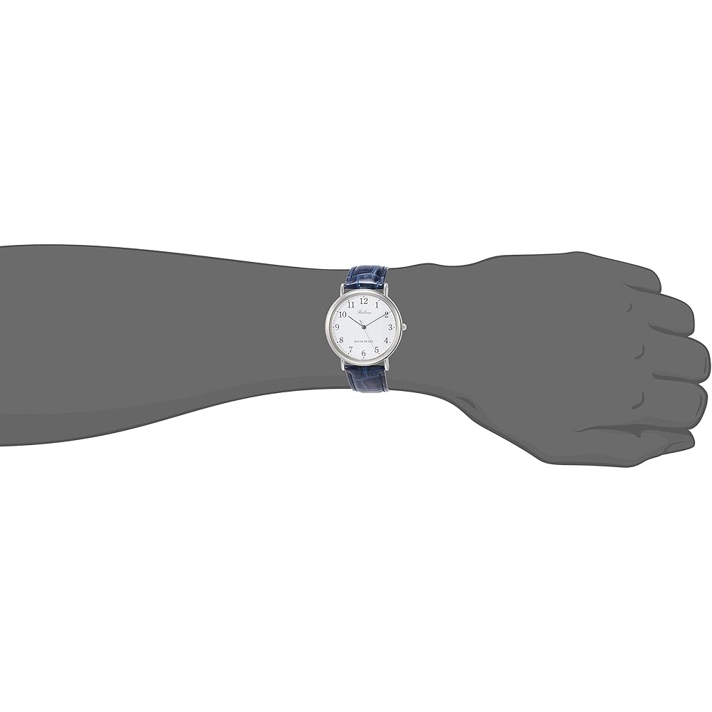Citizen Q&Q Analog Waterproof Watch Leather Strap Q996-324 Men's White Navy
