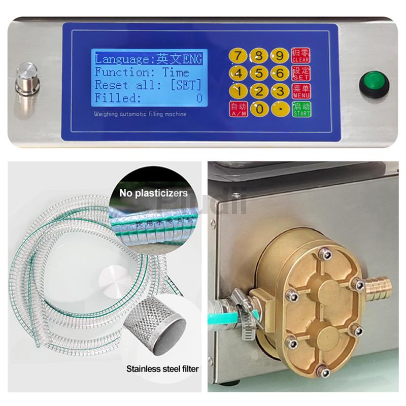 Automatic Dispensing Filling Machine Flow Weighing Type Honey Sesame Sauce Edible Oil Glue Viscous 2-8KG Liquid Filling Machine