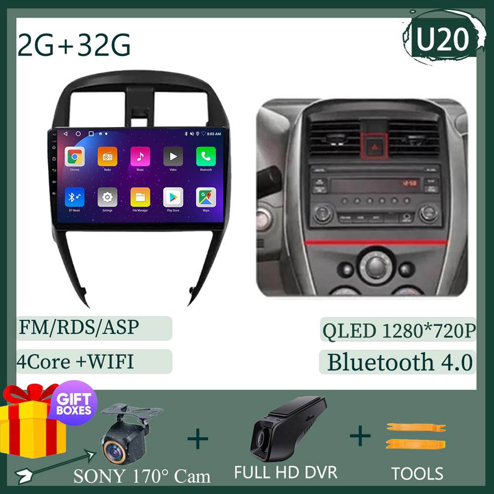 Android 14 For Nissan Micra March Versa Note Livina Almera Latio Sunny Juke Versa 2014 - 2018 -2020 Auto Radio GPS Navigation