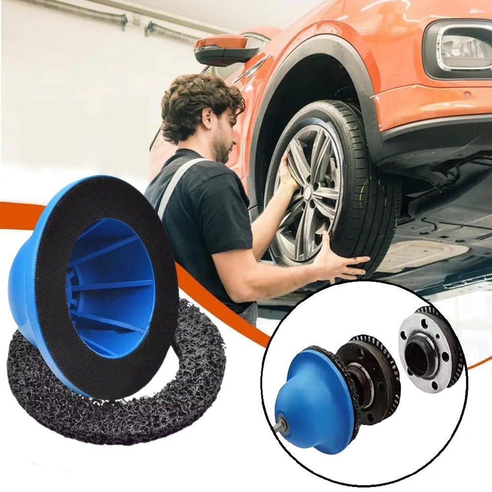 Wheel Hub Brush Cleaning Rotor Wheel Hub Grinder Rust Grinding / Cleaning Rotor / Rim Surface for Cordless/ Air Drill