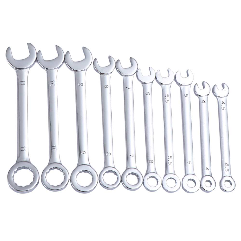 10pcs Mini British/Metric Type Wrenches Mini Spanner Wrenches Set  Tighten Screws/nuts