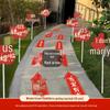 Outdoor Wedding Aisle Balloons - Double Happiness Yard Decorations