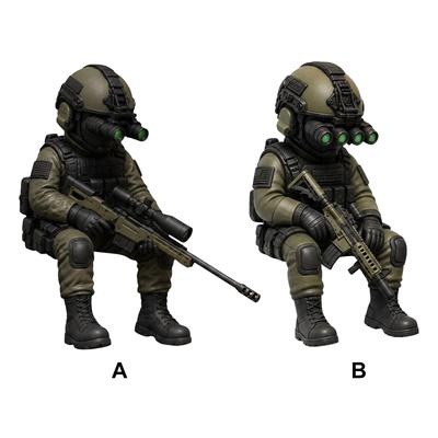 Tactical Mini Soldier Figurine Exquisite Craftsmanship Special Forces Statue for Ornaments Enthusiasts Decorative Collectors