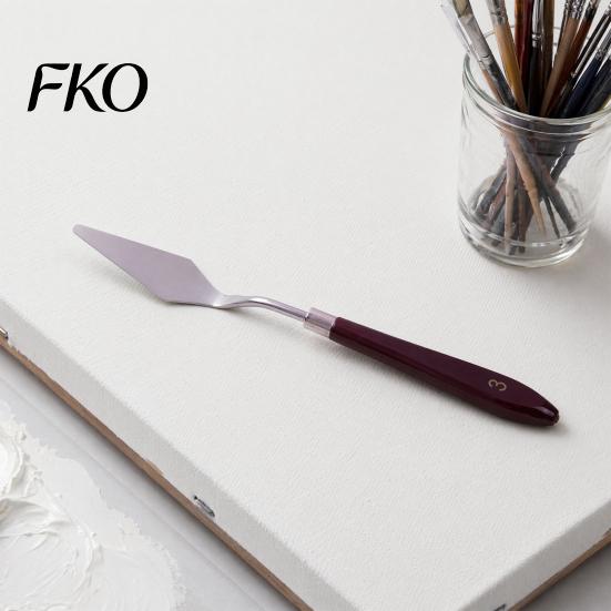 Acrylic Painting Supplies Oil Scraper, Stainless Steel with Wooden Handle Palette Cutter, Paint Accessories Evenly Mixed Art Spatula, for Acrylics And