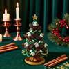Christmas Ornament Colorful Christmas Tree Resin Display Mold with Bird Decor Living Room Bedroom Home Party Decor