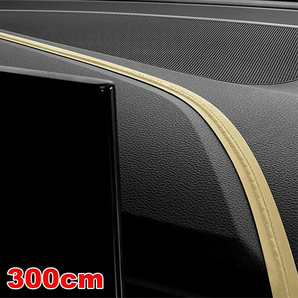 

Car Leather Interior Trim Strips For Auto Door Center Console Armrest DIY Braid Strip Car Decoration Ornament Modification U6R1