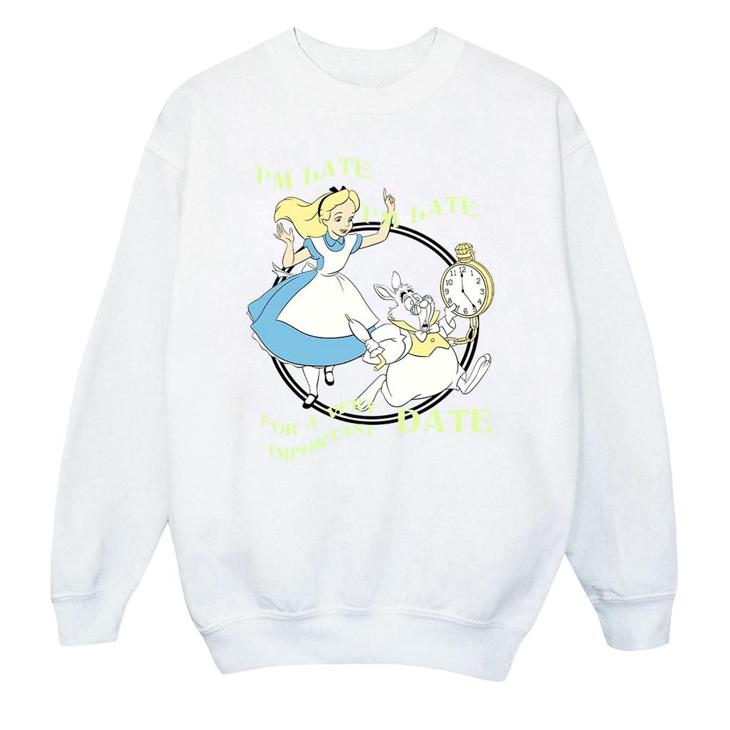 Disney Boys Alice In Wonderland IÂ´m Late Sweatshirt