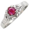 NON BRAND Ruby 0.19ct Diamond RingRing Ring Pt900/Ruby #9(JP Size) Array
