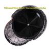 Men Genuine Cowhide Leather Winter Hat Thick Warm Trapper Cap with Ear Flaps Outdoor Windproof Baseball Bomber Hat for Elderly