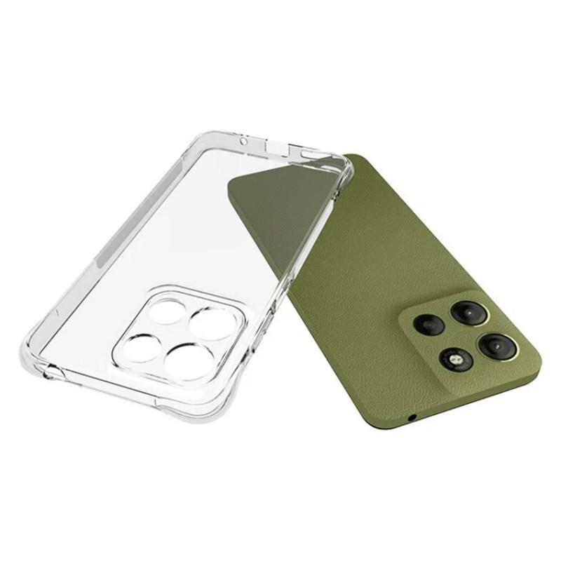 For Motorola Moto G15 4G Clear TPU Case WANLONFENG TM Series 2.0mm Phone Back Cover