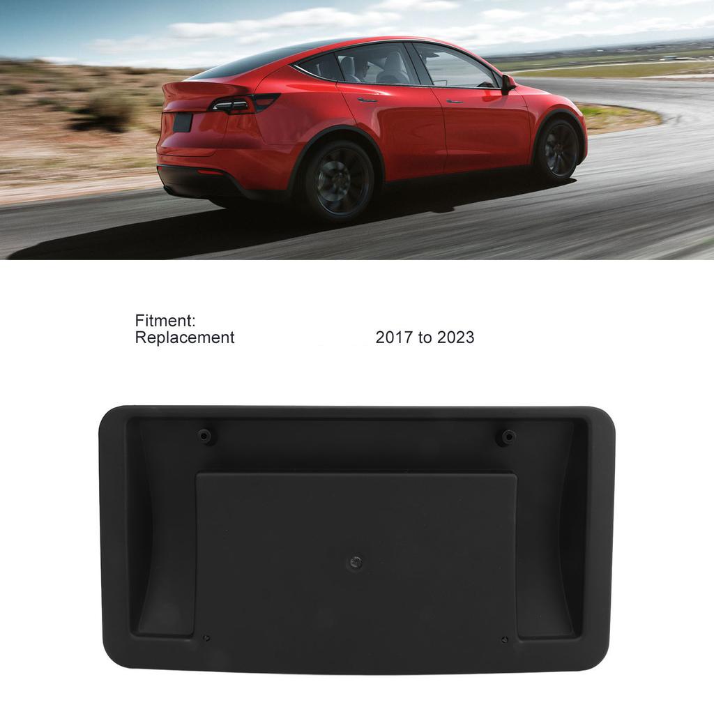 Car Front Bumper License Plate Bracket Holder Mount Frame 1096829 00 G for Tesla Model 3 2017 To 2023 US Standard License Plate Covers Frames 6