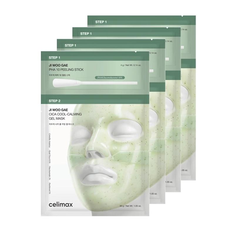 CELIMAX JI WOO GAE Cica PHA Peel 2-Step Gel Mask 34g