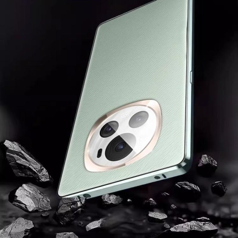 Magnetic Glass Case for Honor Magic6 Pro 360° Full Protection Protective Back Cover for Honor Magic 6 Magic6Pro Leather Case