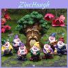 Dwarf Garden Figurine Set Resin Craft With Fairy And Tree Characters For Party Decor