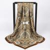Luxury Brand Square Silk Scarf Women Satin Paisley Print Hijab Scarves Muslim Pareo Bandana Female Shawl Wrap Headband Foulard
