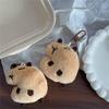 Realistic Capybara Plush Keychain Accessory Sound Making Keyring Adds Personality To Bags And Keys Soft And Fun