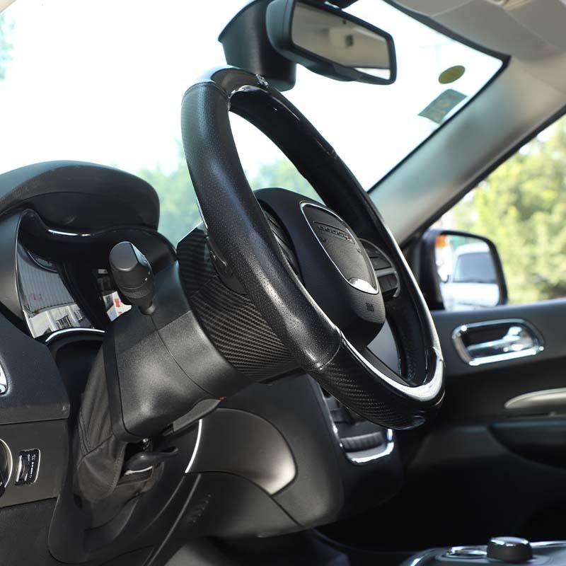 ABS Steering Wheel Base Upper Decoration Protective Cover Sticker Fit For Dodge Charger For Challenger For Durango For 300C Interior Accessories