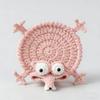 Finished Handwoven Animal Cup Coaster Creative Crochet Coffee Cup Coaster Desk Decor