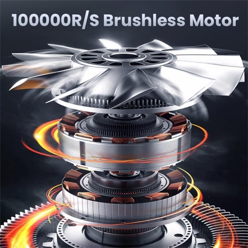 X8 Brushless Turbo Jet Fan Blower 150000RPM Powerful Electric Air Blower Vacuum Dust Cleaner Portable Dust Cleaner Violent Fan