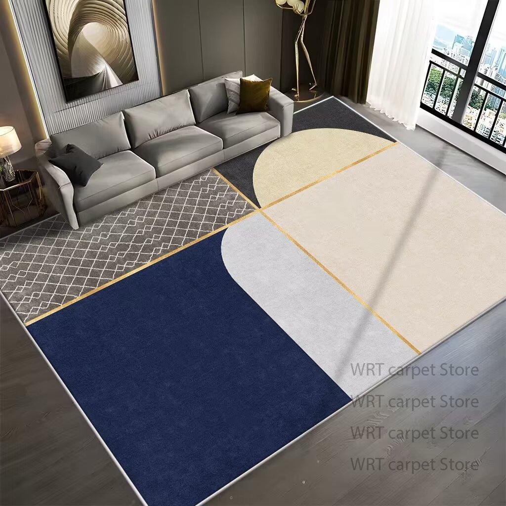 Modern Geometric Art Style Living Room Carpet Funny Pattern Home Decoration Sofa Area Rug Bedroom Lounge Non-slip Washable Mats