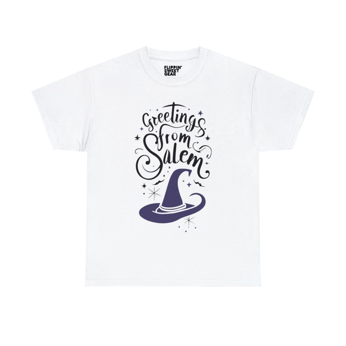 Greetings From Salem Massachusetts Graphic Tee Shirt XL