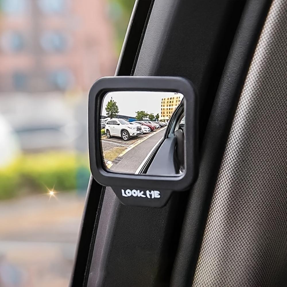 1 PC Car Blind Spot Rearview Mirror, Rear Seat Auxiliary Mirror for Second Row Car Door Safely Get-Off