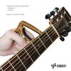 SONDERY Capo for Acoustic and Electric Adjustable Trigger Bridge Pin Removal Wood Grain Quick Change 6-String Guitars, Tension, Function, Finish,