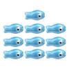 10 Pieces Artistic Double Sided Ceramic Fish Beads Crafting Supplies Spacers For Homemade Jewelry Phone Chains