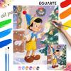 Pinocchio Painting By Numbers Kit Hand Painting Home Decor