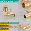 1BSP Anschluss 6 8 10 12 13 14 16mm Schlauchstutzen Gewindeanschluss 1/8 1/4 3/8 1/2 3/4 Gewinde Messing Rohrverschraubungen Winkel Pagode