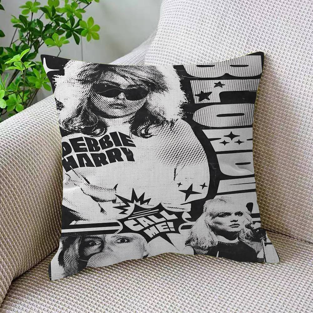 Rock Band B-Blondie Pillow Gift Home Office Decoration Bedroom Sofa Car Cushion Cover Case 45x45