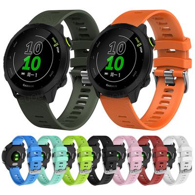 Schnellverschluss 20mm Offizieller Stil Sport Silikonarmband für Garmin Forerunner 55 158 Armband 245 245M 645 Armband Uhrenarmband