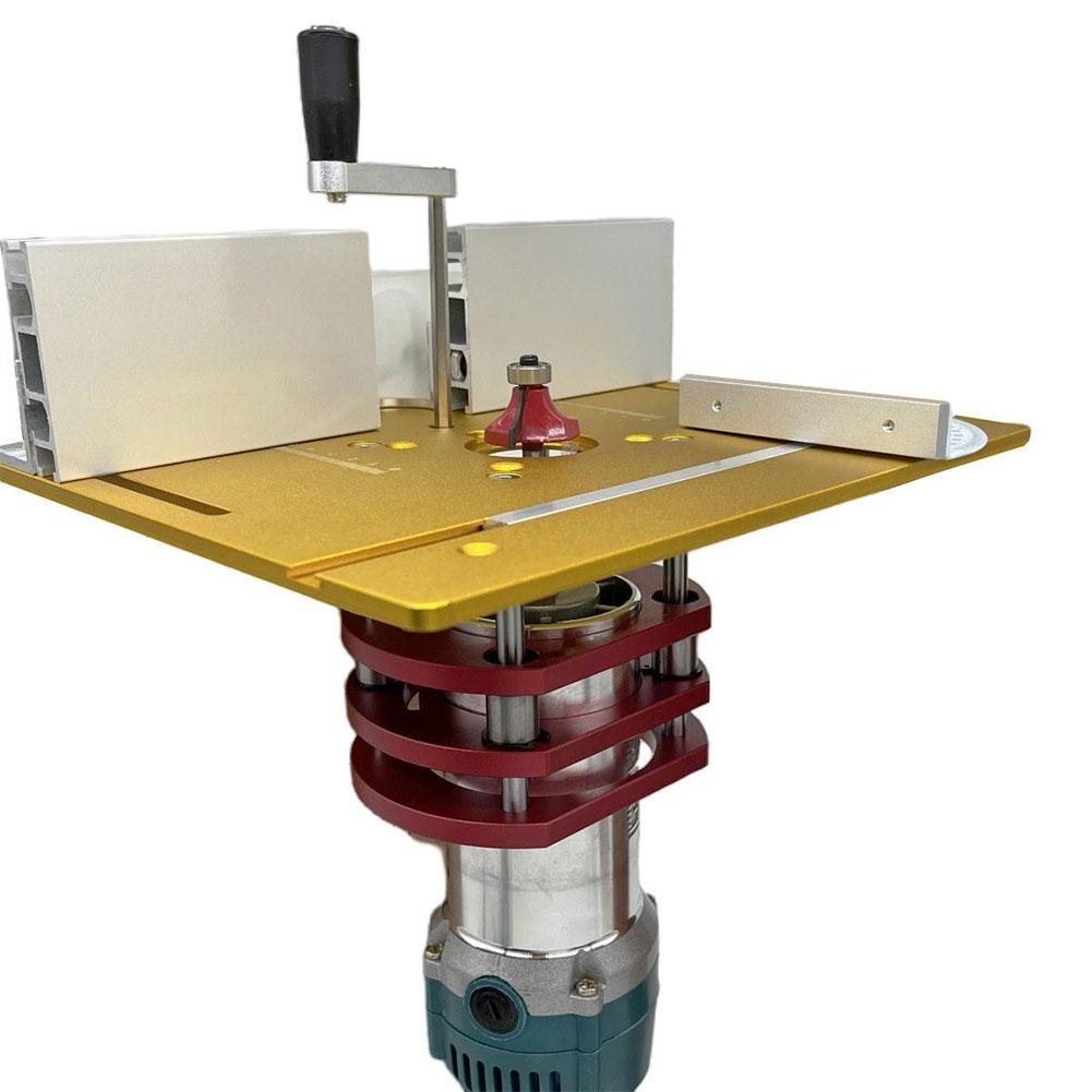 Woodworking Router Lift Wear Resist Electric Wood Milling Machine Wood Milling Lifting Plunge Base for Trimmer Engraving Machine
