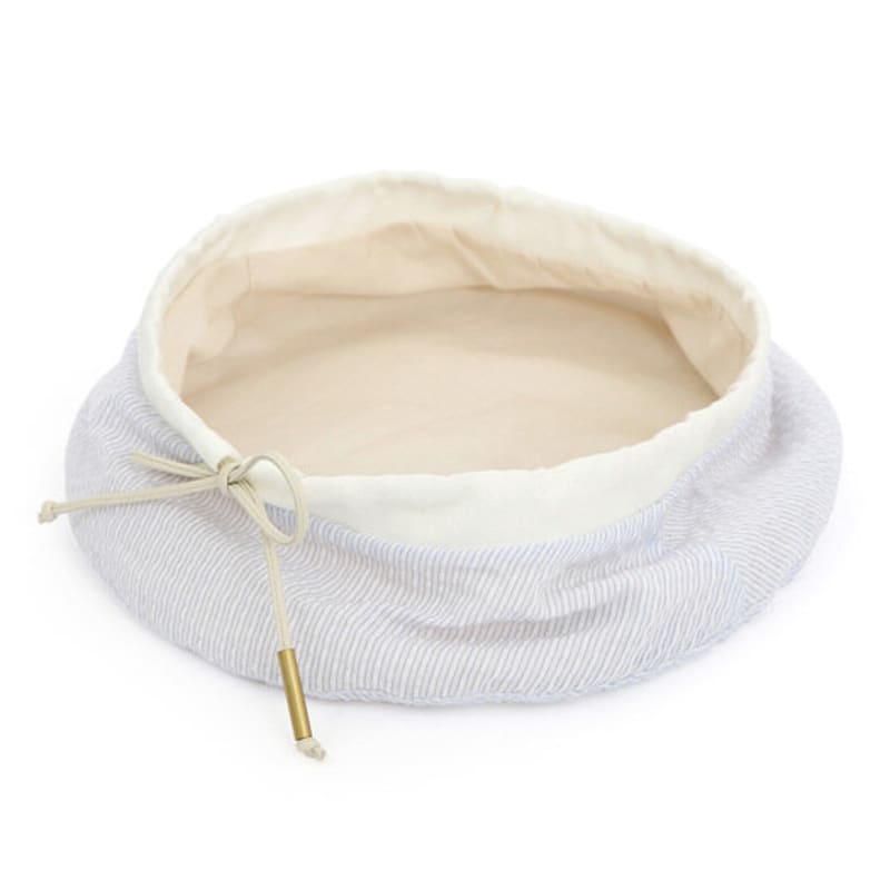 UNDERCONTROL STUDIO PLATE BERET / STRAP / LINE SEERSUCKER / sky