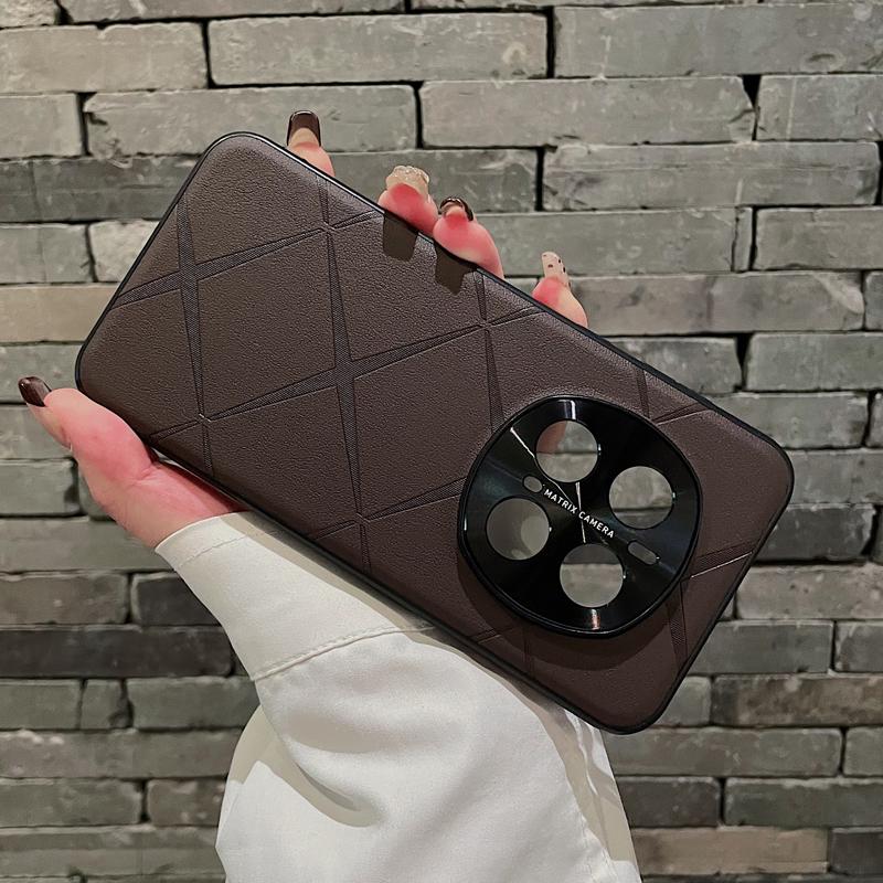 

For Honor Magic 7 Pro ,7 Case Luxuxry Plain PU Leather Slim Camera Protection Cover for Magic7 For Honor Magic 7