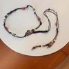 Resin Ethnic Style Weaving Waistband PU Retro Tassel Waist Chain Wood Beads Belt  Cool Girls