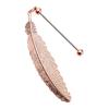 Feather Bookmarks Beadable Book Mark Metal Feather Book Page Holder for Book Lover Reader Teacher Student Gift