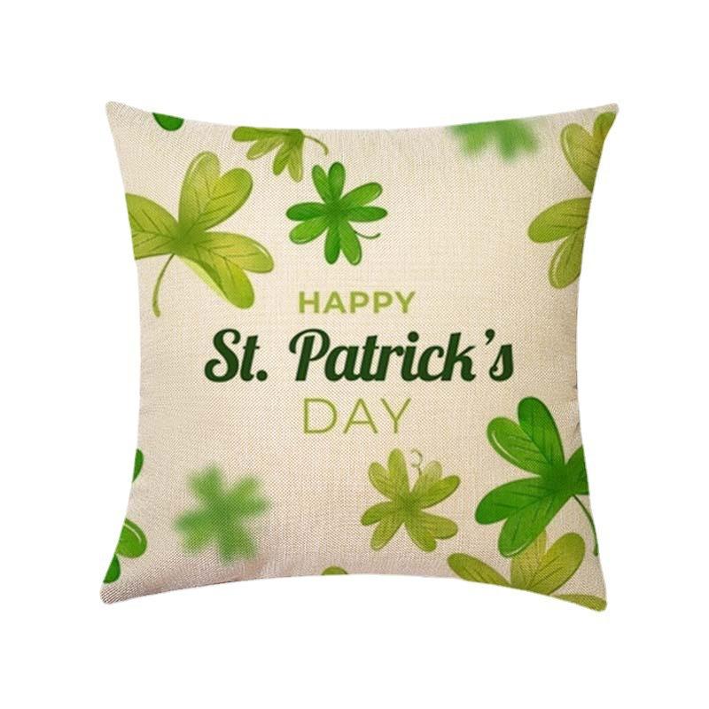 St. St. Patrick's Day Kissen Heim Lendenkissen Vierblättriges Kleeblatt Sofakissenbezug Kissenbezug