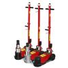 Heavy Duty Horizontal Pneumatic Hydraulic Jack, 80/100 Ton for Auto Repair with Special Air Pressure and 30/50T Hydraulic Oil Capacity.