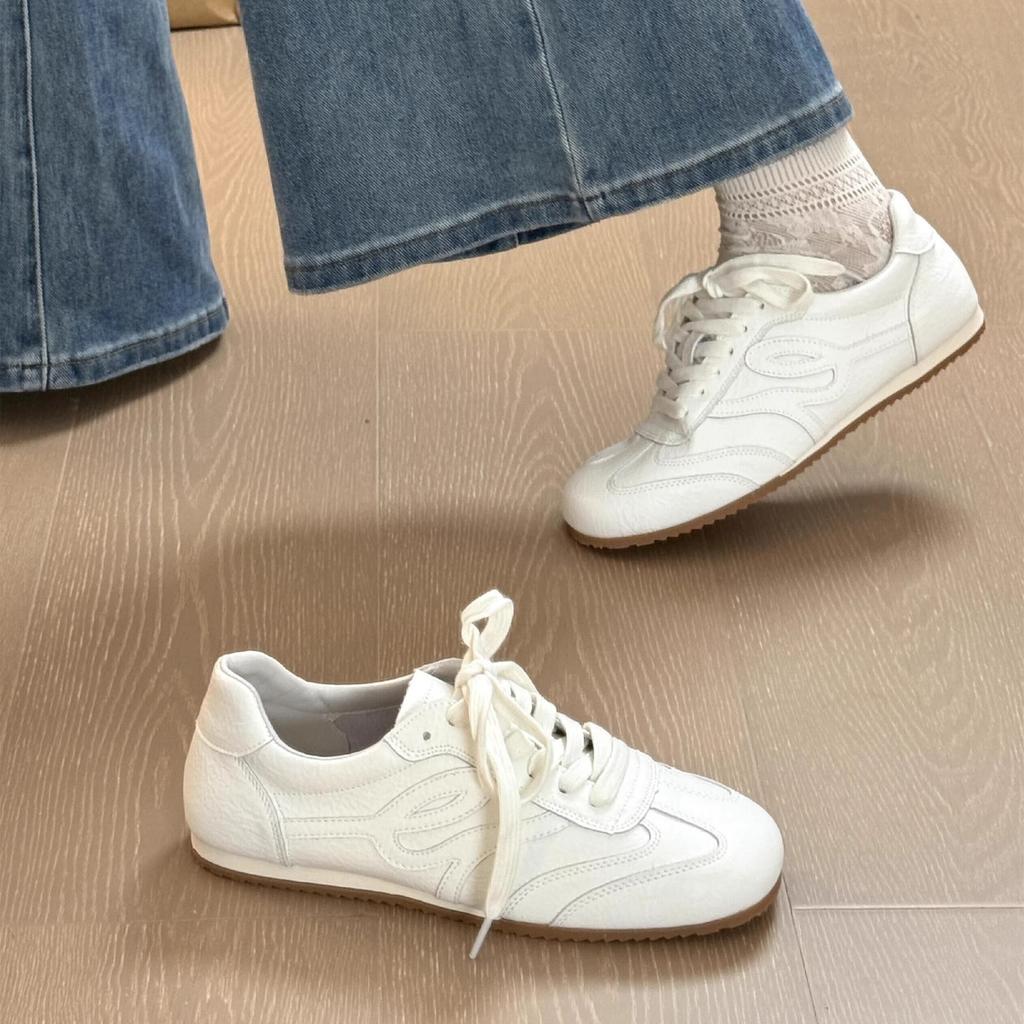 Retro little white shoes women's new summer versatile soft-soled Agande training shoes non-slip casual sports board shoes