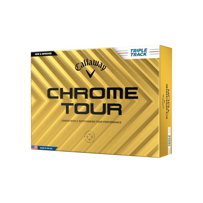 Callaway Chrome Tour 24 Triple Track Golf Balls (12-Count) 4-Piece White