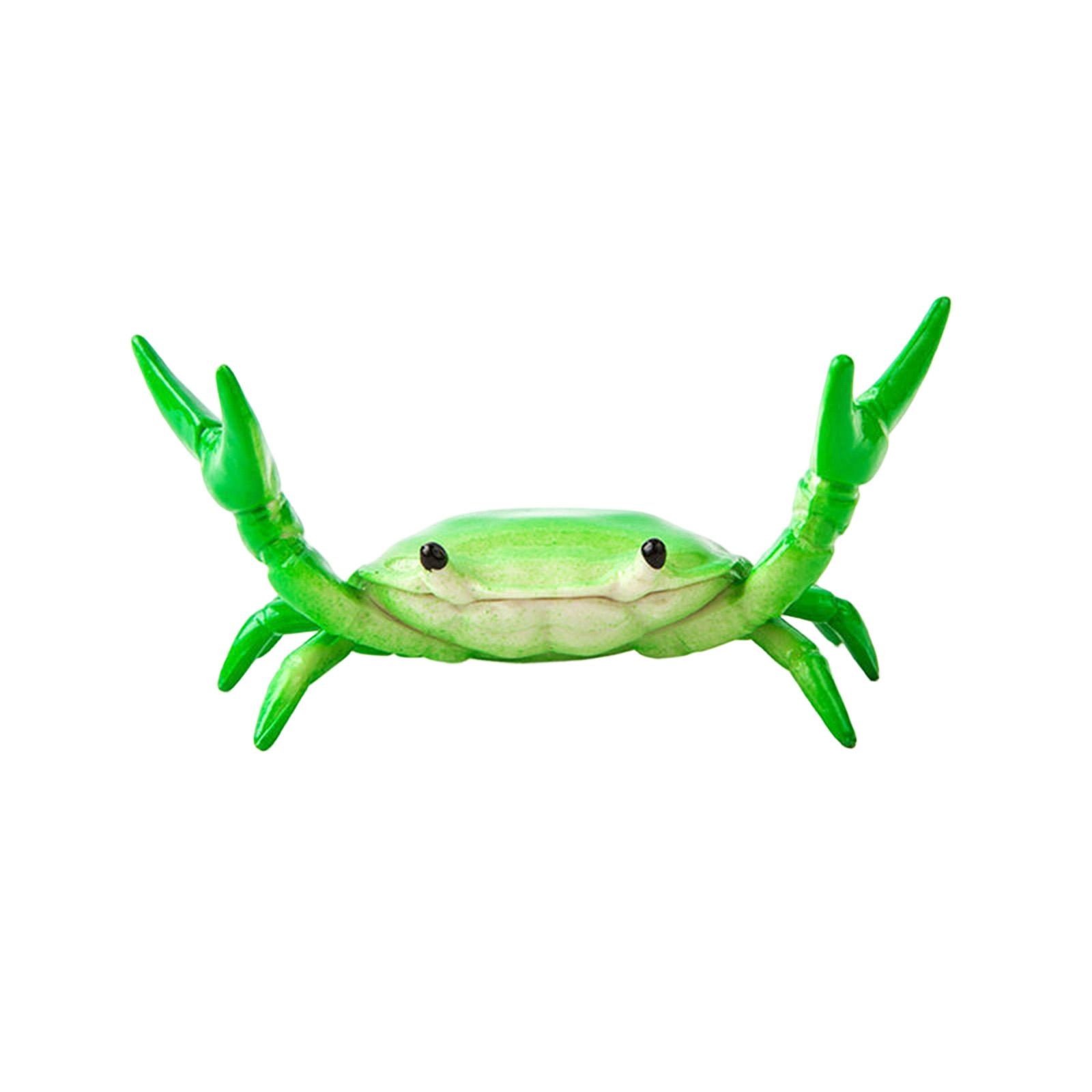 

Crab Pen Holder Storage Stand Creative Desk Ornament One Size зелений