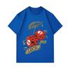Men's 100% Cotton Crew Neck Short Sleeve T-Shirt, Creative Skull Dice Cherry Luck Print Casual Comfortable Tee for Daily Summer Wear