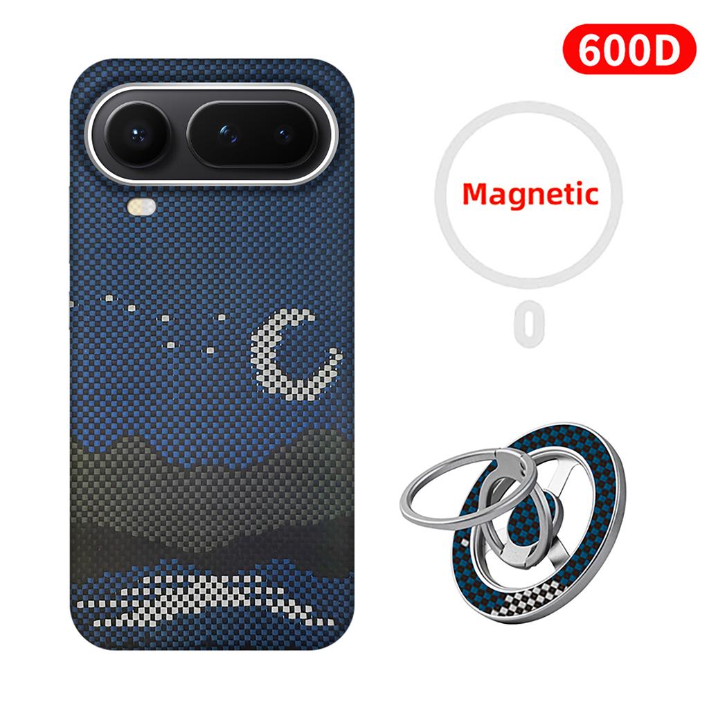 For honor magic 8 pro air carbon case aramid fiber kevlar magsafe fabric thin hard cover magnetic balck Slim light red 600d
