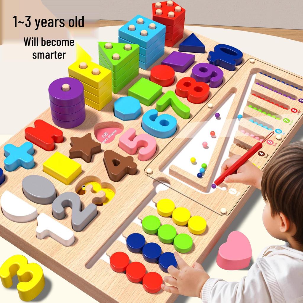 Montessori Educational Toys for Toddlers: Jigsaw Puzzles & Building Blocks for Ages 1-2, Boys & Girls