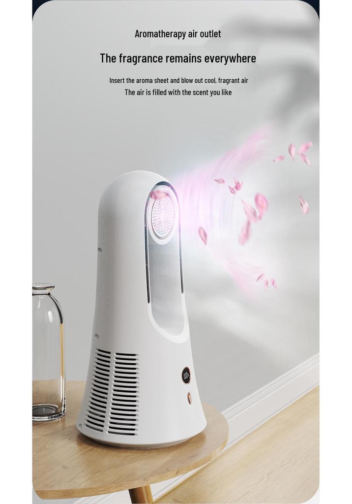 Cross-Leaf Desktop Electric Fan for Dorms and Homes