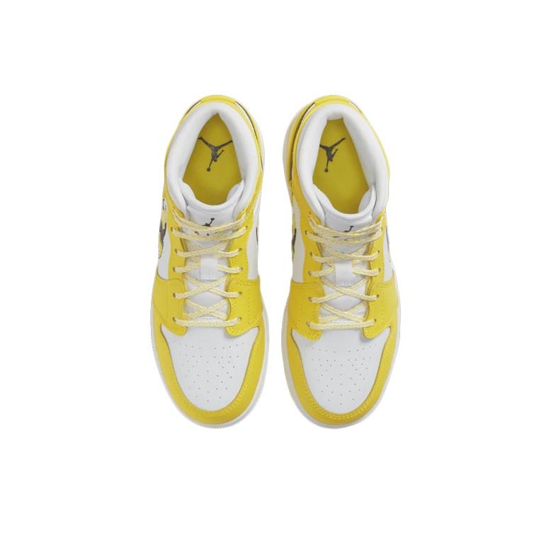 Nové Jordan 1 Mid Dynamic Yellow Floral GS AV5174-700