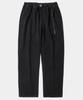 COLUMBIA UNIVERSITY Sl-Label Belted All-Round Denim Pants Black Denim